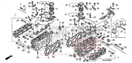 CYLINDER HEAD GL1500L de 1990